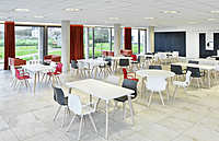 UNIVERSO FRAME CHAIR 4L LWM P, UNIVERSO FRAME CHAIR 4L LWM P, SAN SIRO MEETING TABLE LWM, SAN SIRO MEETING TABLE LWM RD, SAN SIRO TABLE LWM RD, WZC De Ril, Middelkerke, Belgium