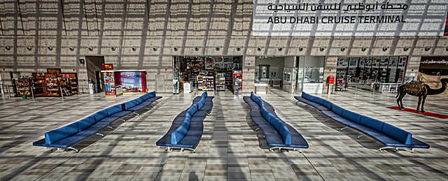 Terminal soft seating, Abu Dhabi Cruise Terminal, United Arab Emirates