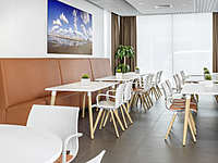 UNIVERSO FRAME CHAIR 4L LWM P, SAN SIRO MEETING TABLE LWM, SAN SIRO MEETING TABLE LWM RD, Woonzorgcentrum Sint Elisabeth vzw, Oostende, Belgium