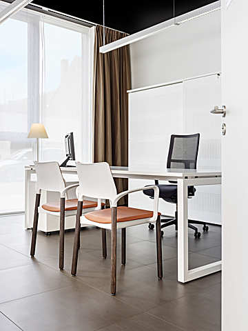 ARN FRAME CHAIR 4L LGW UPH, Papilio counter chair, Woonzorgcentrum Sint Elisabeth vzw, Oostende, Belgium