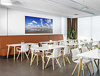 UNIVERSO FRAME CHAIR 4L LWM P, SAN SIRO MEETING TABLE LWM, Woonzorgcentrum Sint Elisabeth vzw, Oostende, Belgium