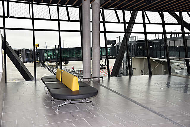 Terminal soft seating, Lyon-Saint-Exupry Airport, France