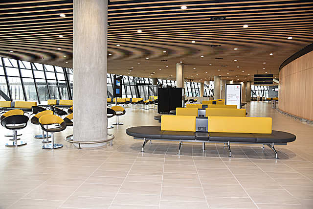 Terminal soft seating, Volpino, Lyon-Saint-Exupry Airport, France